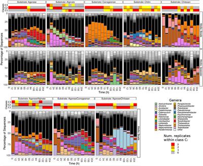 Turnover in Life-Strategies Recapitulates Marine Microbial Succession Colonizing Model Particles